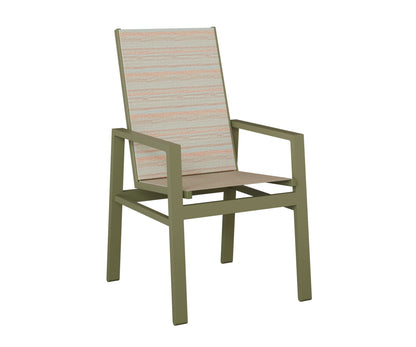 Vida High Back Padded Sling Dining Chair
