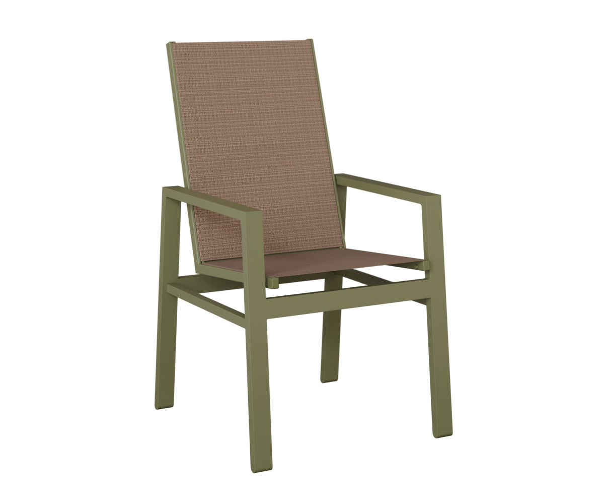 Vida High Back Padded Sling Dining Chair
