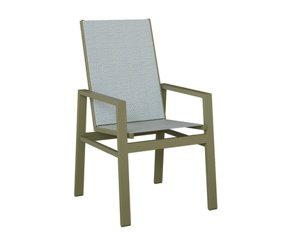 Vida High Back Padded Sling Dining Chair