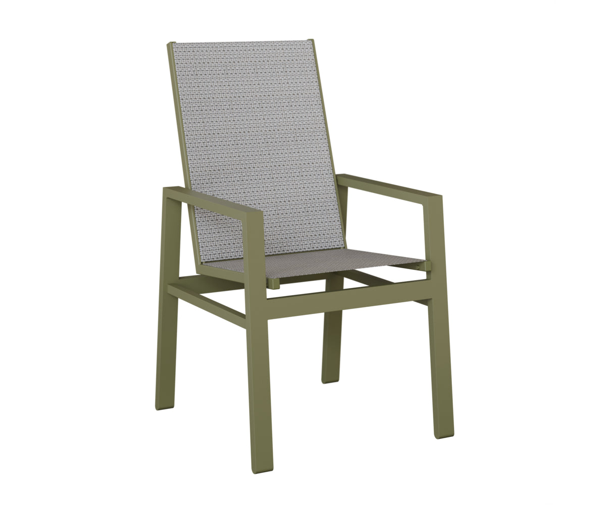 Vida High Back Padded Sling Dining Chair