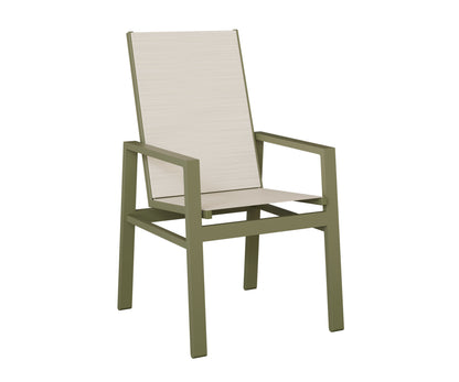 Vida High Back Padded Sling Dining Chair