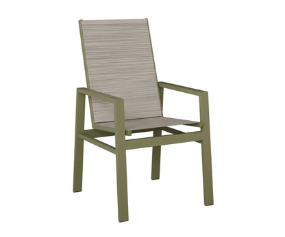 Vida High Back Padded Sling Dining Chair