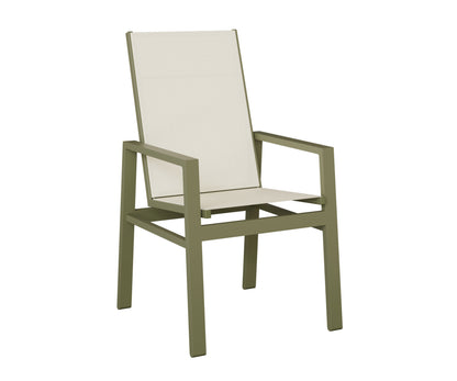 Vida High Back Padded Sling Dining Chair