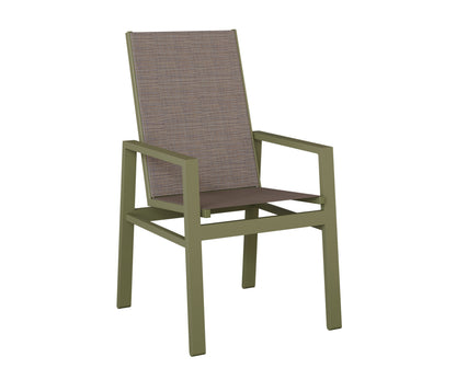 Vida High Back Padded Sling Dining Chair
