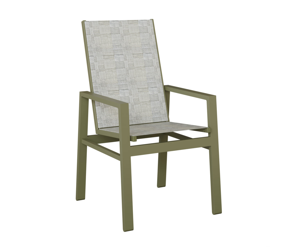 Vida High Back Padded Sling Dining Chair