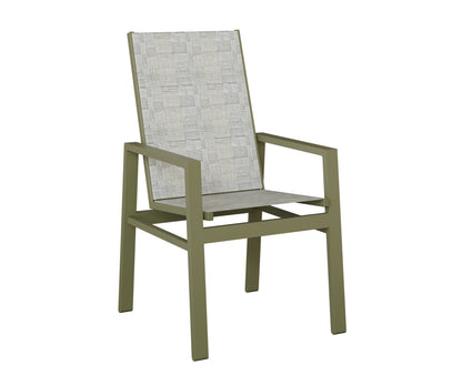 Vida High Back Padded Sling Dining Chair