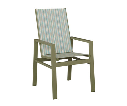 Vida High Back Padded Sling Dining Chair