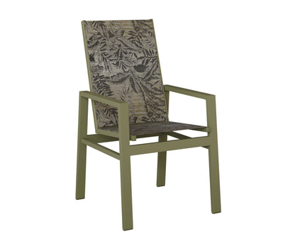 Vida High Back Padded Sling Dining Chair