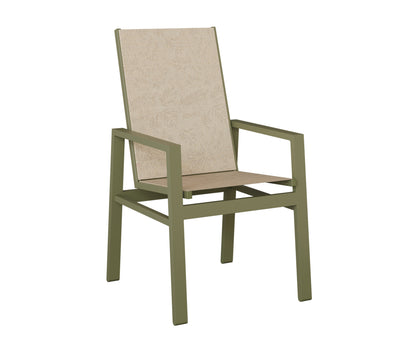 Vida High Back Padded Sling Dining Chair