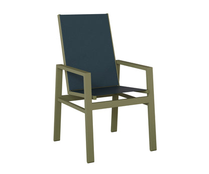 Vida High Back Padded Sling Dining Chair