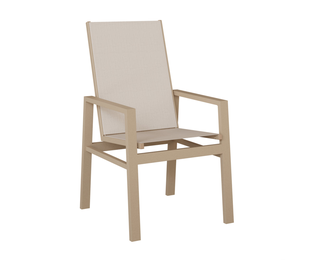 Vida High Back Padded Sling Dining Chair