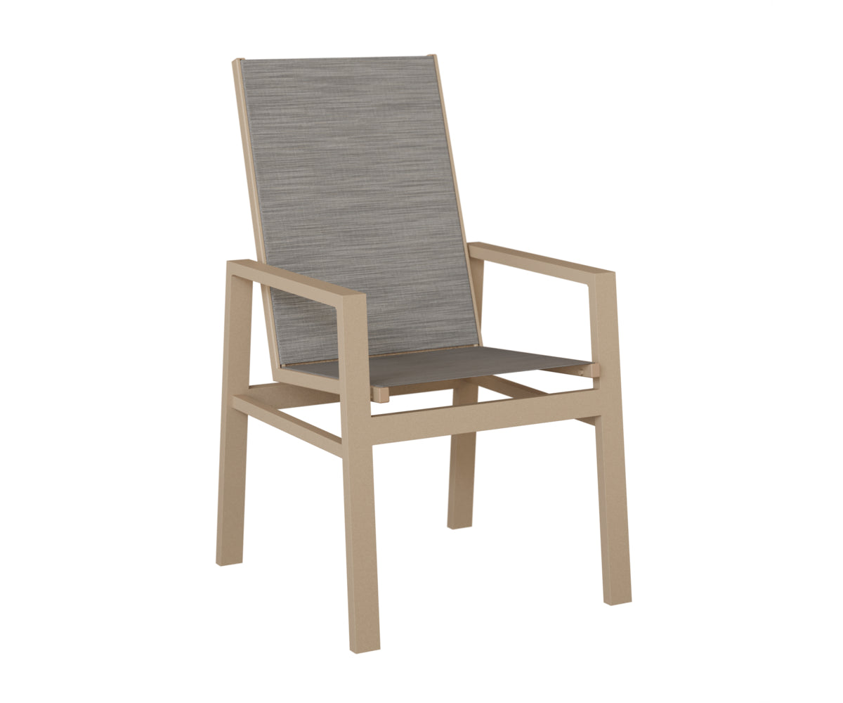 Vida High Back Padded Sling Dining Chair