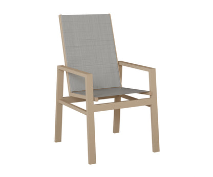 Vida High Back Padded Sling Dining Chair