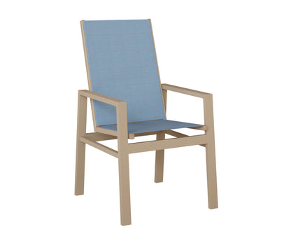 Vida High Back Padded Sling Dining Chair