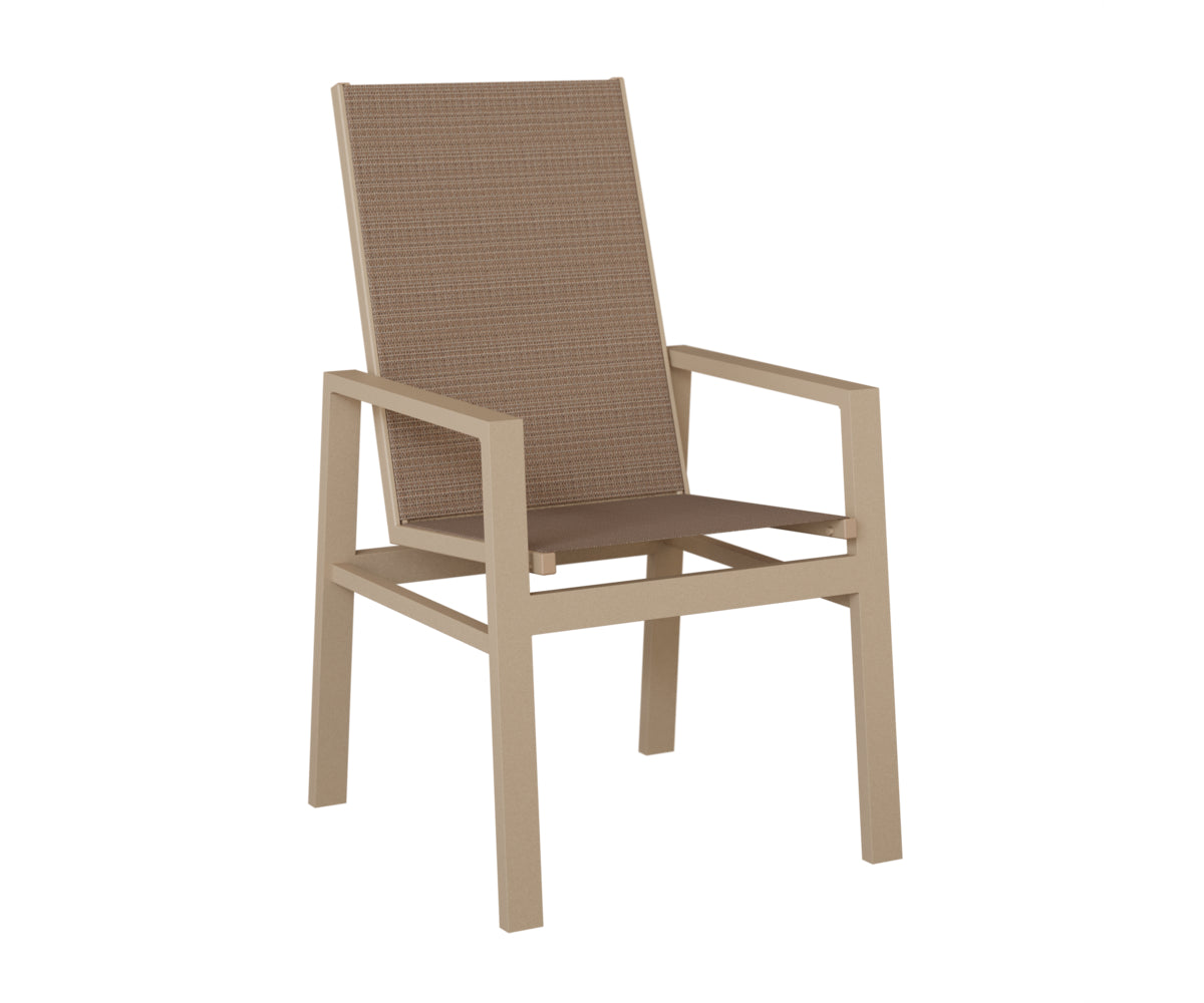 Vida High Back Padded Sling Dining Chair