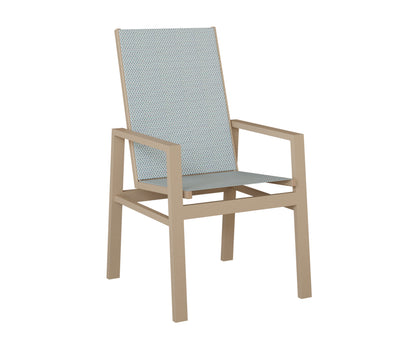 Vida High Back Padded Sling Dining Chair