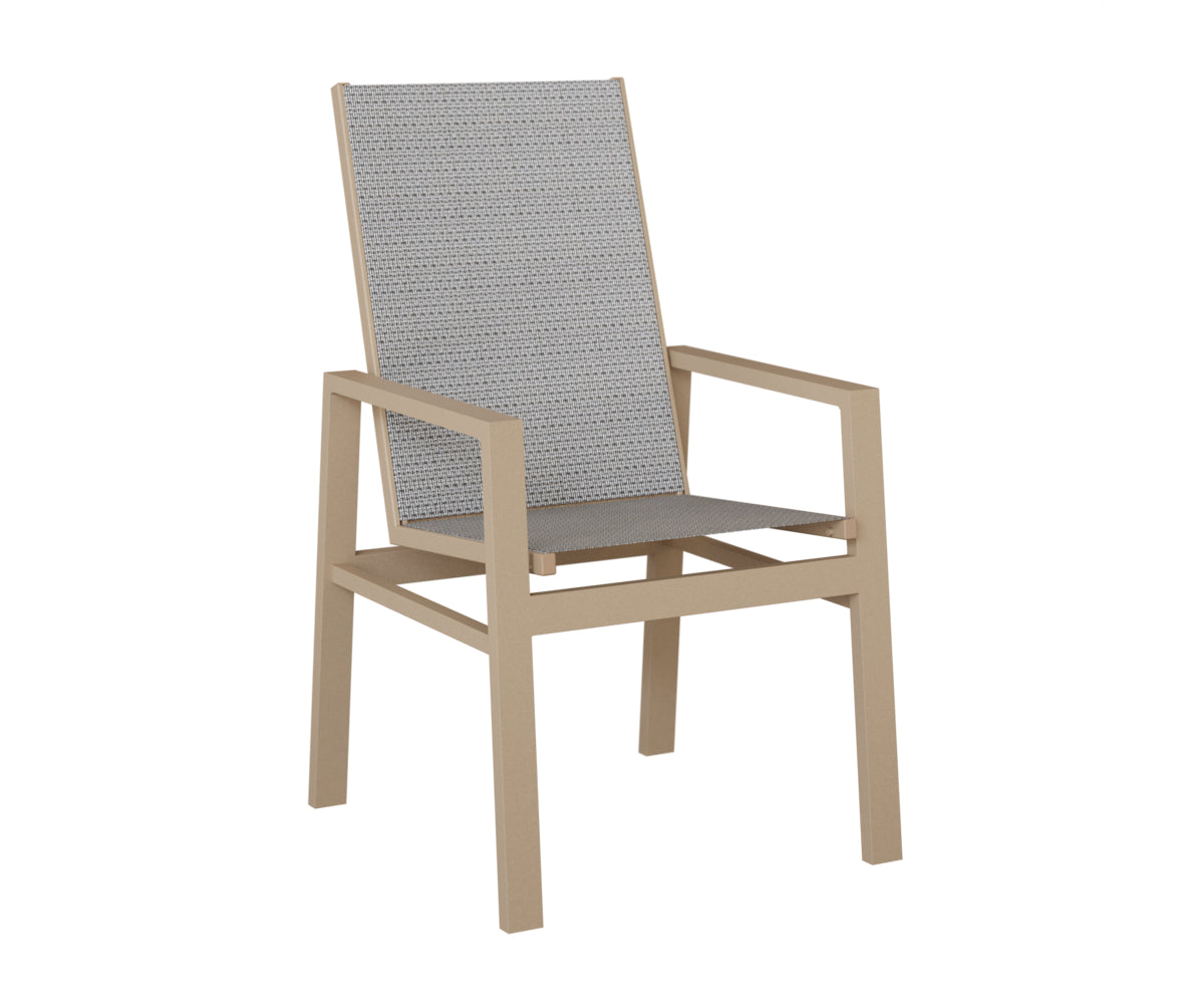 Vida High Back Padded Sling Dining Chair