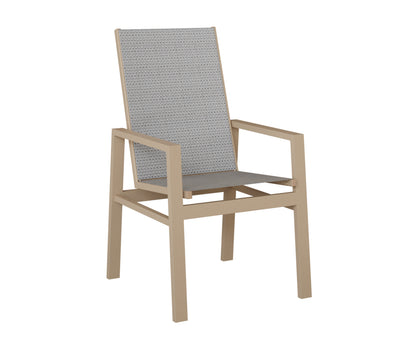 Vida High Back Padded Sling Dining Chair