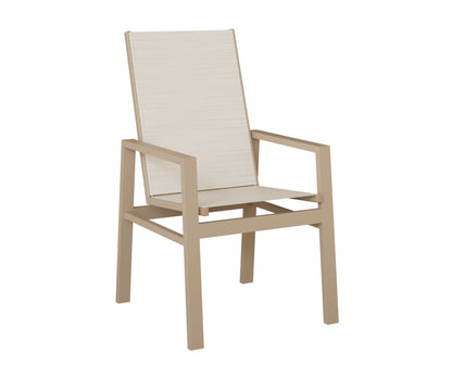 Vida High Back Padded Sling Dining Chair