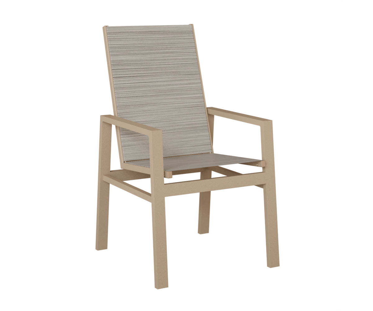 Vida High Back Padded Sling Dining Chair
