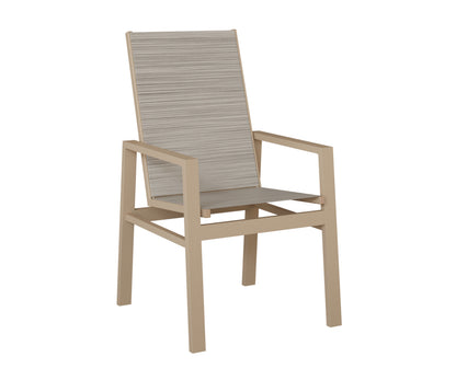 Vida High Back Padded Sling Dining Chair