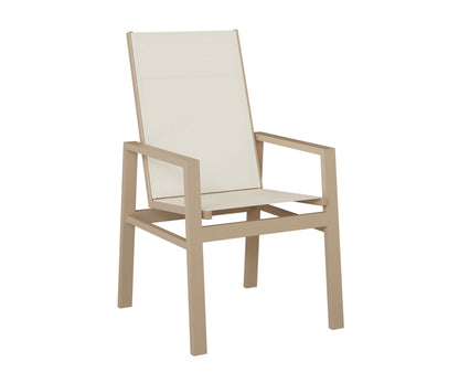 Vida High Back Padded Sling Dining Chair