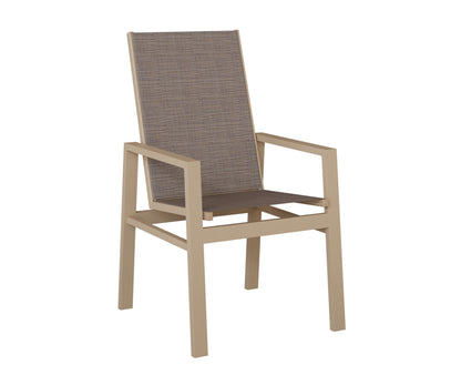Vida High Back Padded Sling Dining Chair