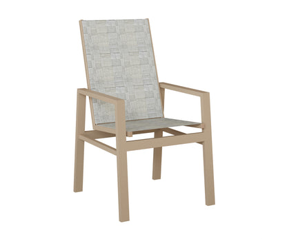 Vida High Back Padded Sling Dining Chair