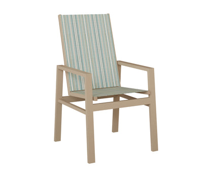 Vida High Back Padded Sling Dining Chair