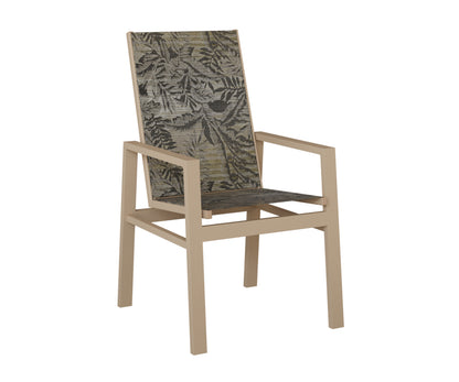 Vida High Back Padded Sling Dining Chair