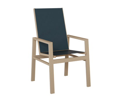 Vida High Back Padded Sling Dining Chair