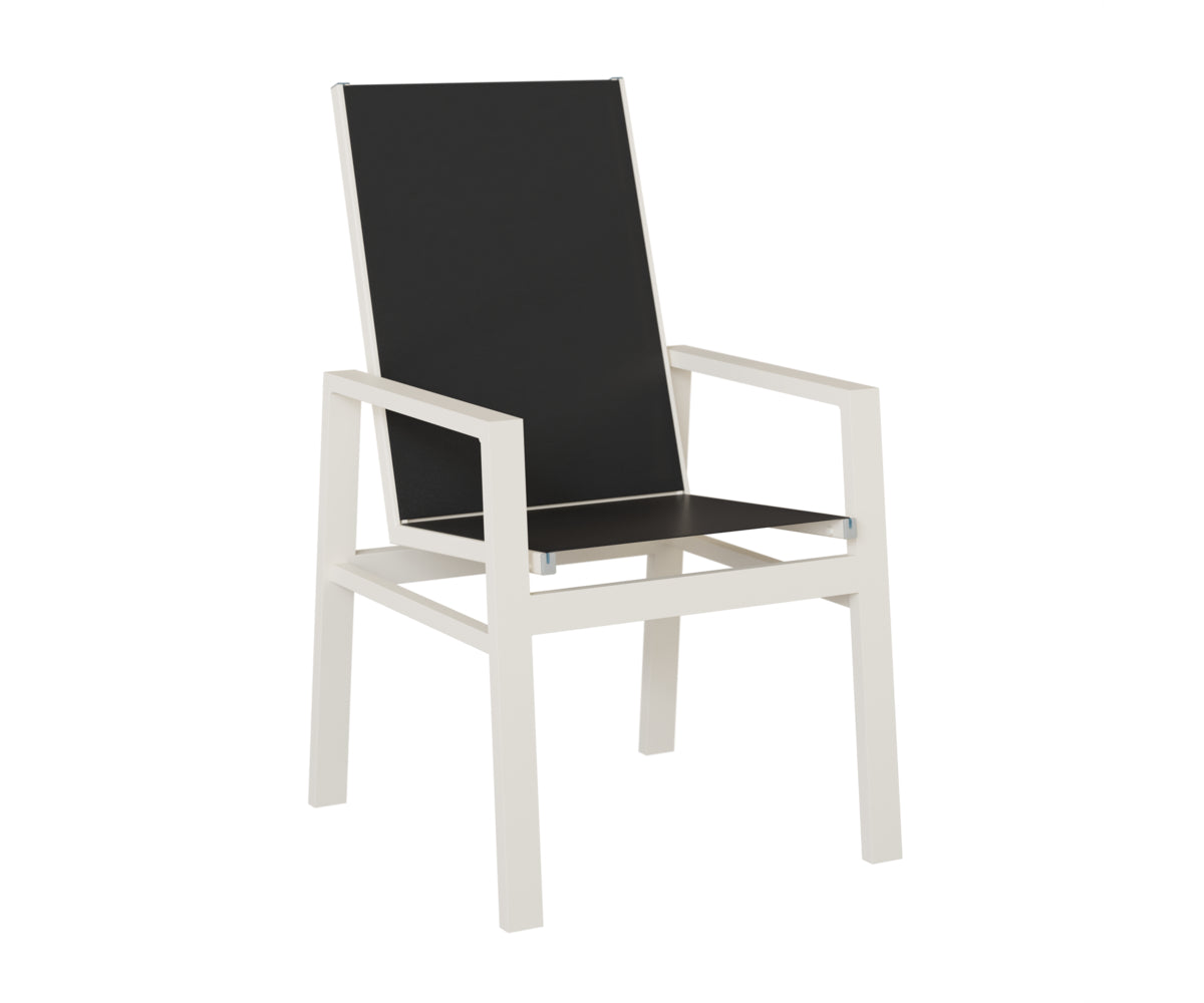 Vida High Back Padded Sling Dining Chair