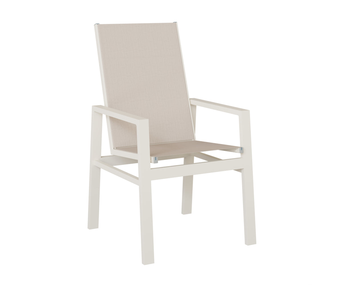 Vida High Back Padded Sling Dining Chair