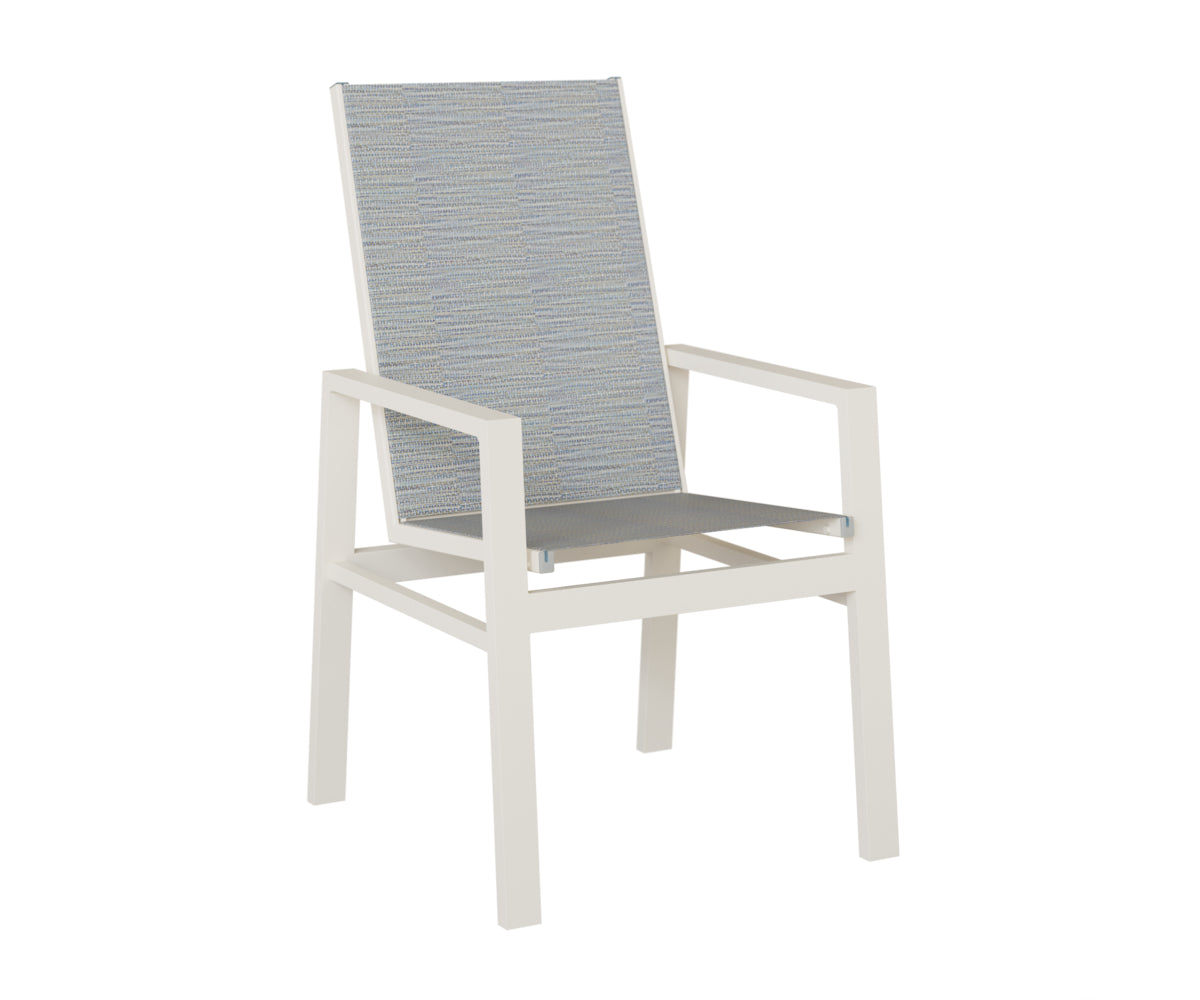 Vida High Back Padded Sling Dining Chair