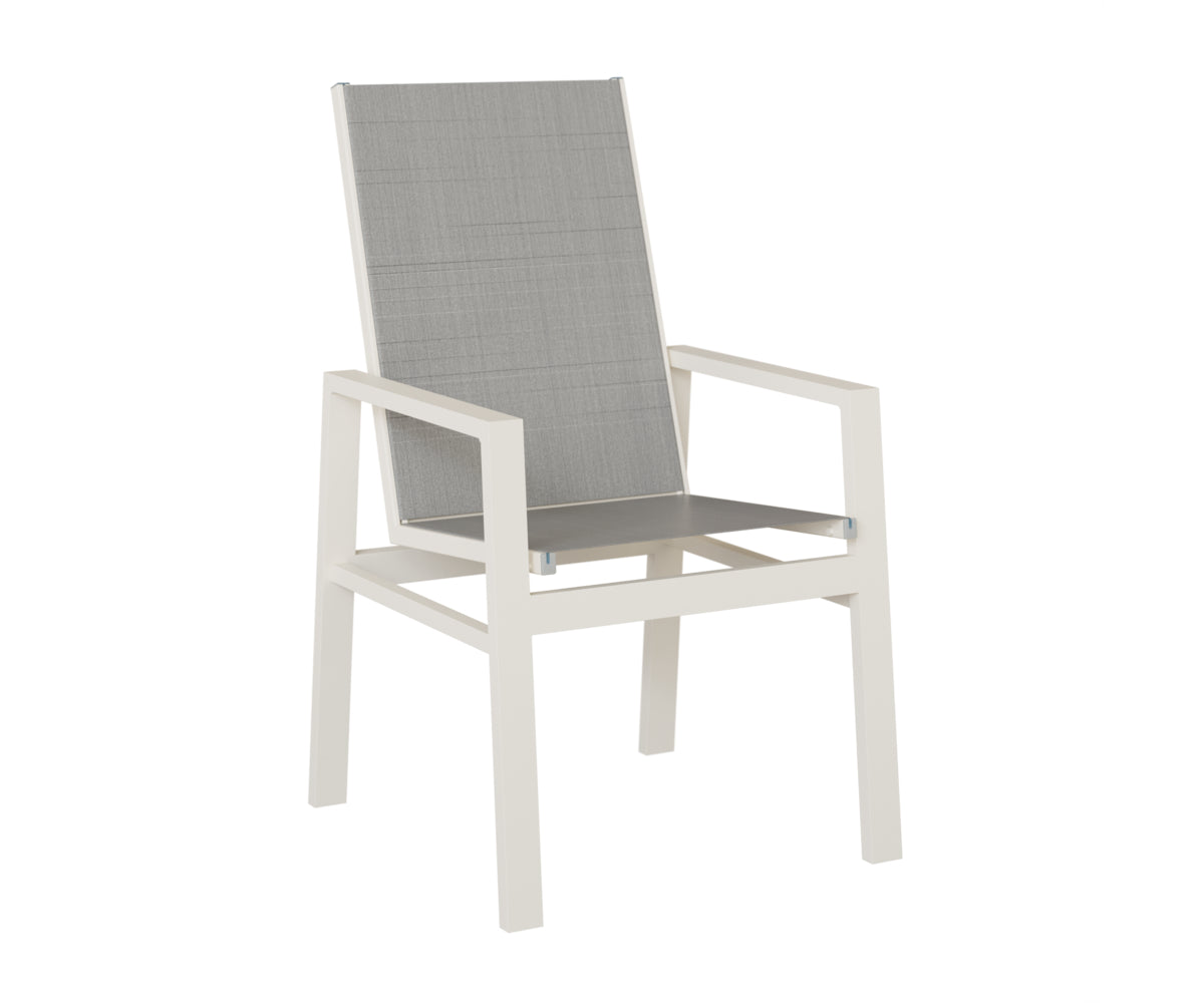 Vida High Back Padded Sling Dining Chair