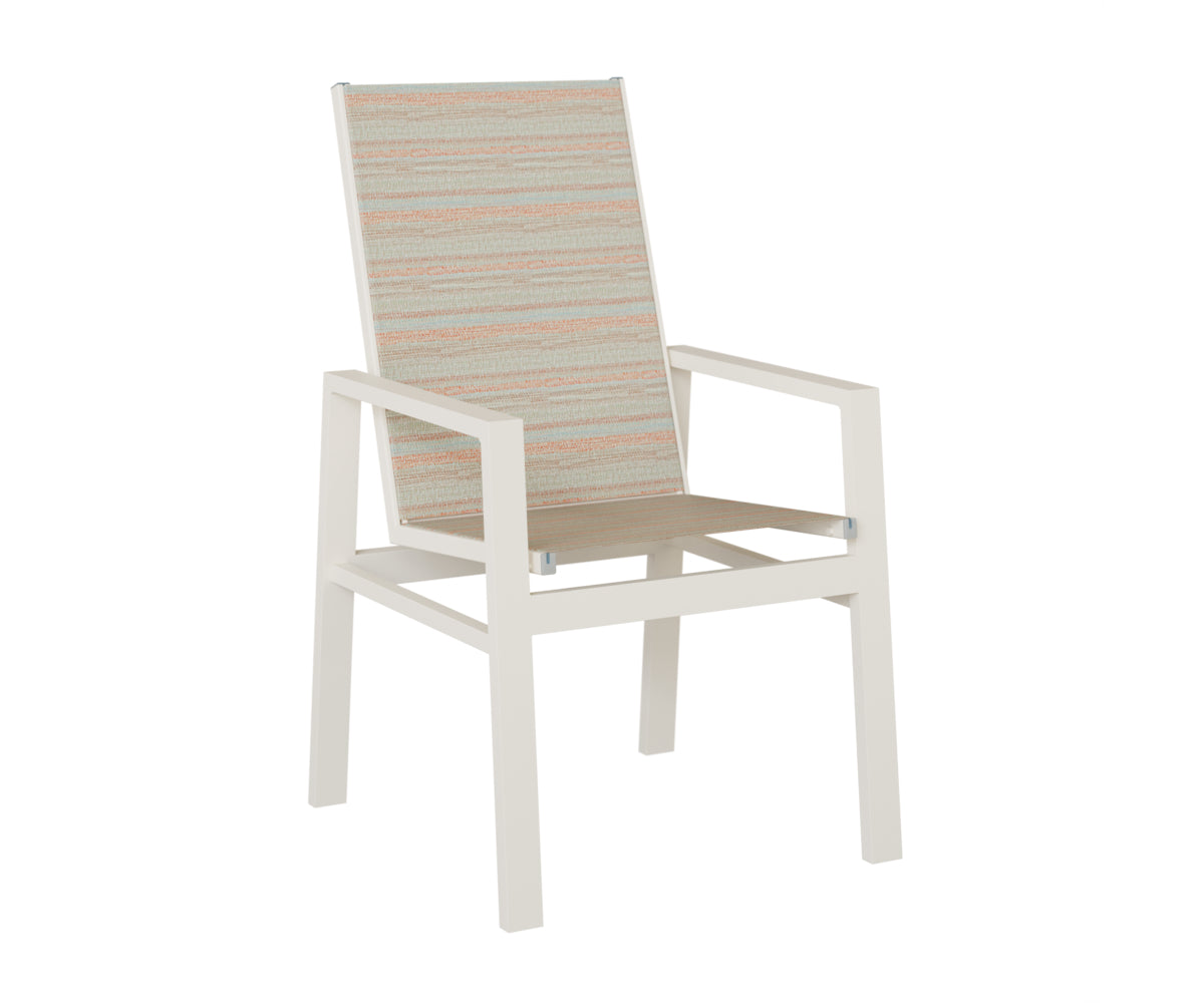 Vida High Back Padded Sling Dining Chair