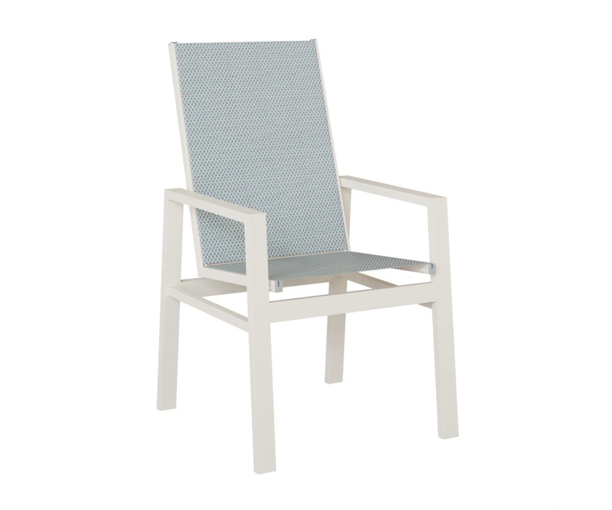 Vida High Back Padded Sling Dining Chair