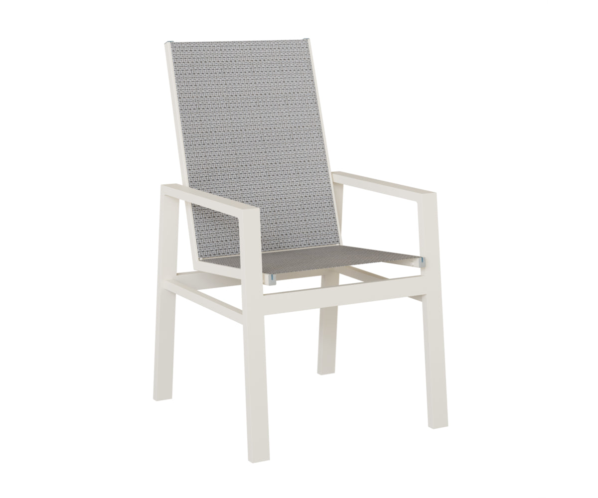 Vida High Back Padded Sling Dining Chair
