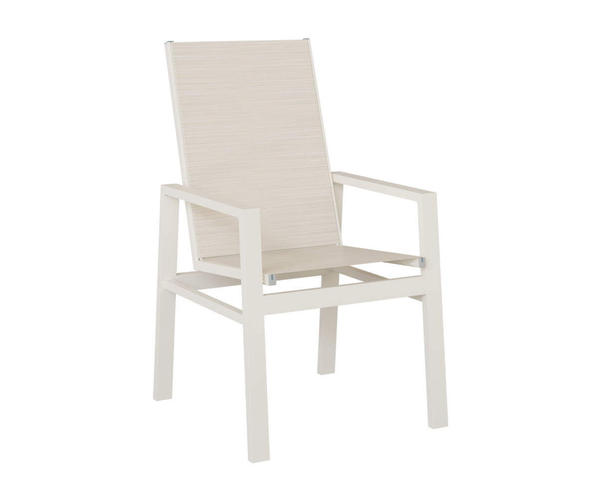 Vida High Back Padded Sling Dining Chair