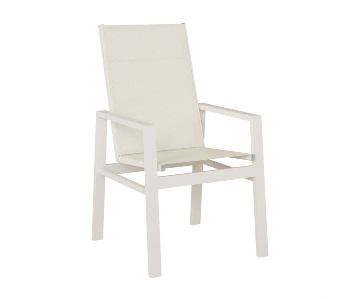Vida High Back Padded Sling Dining Chair