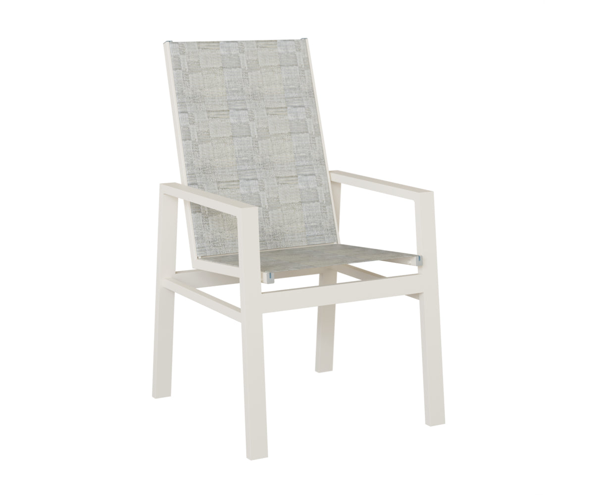 Vida High Back Padded Sling Dining Chair