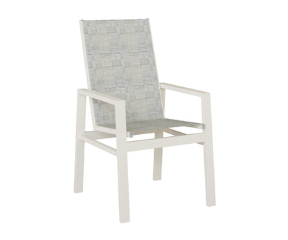 Vida High Back Padded Sling Dining Chair