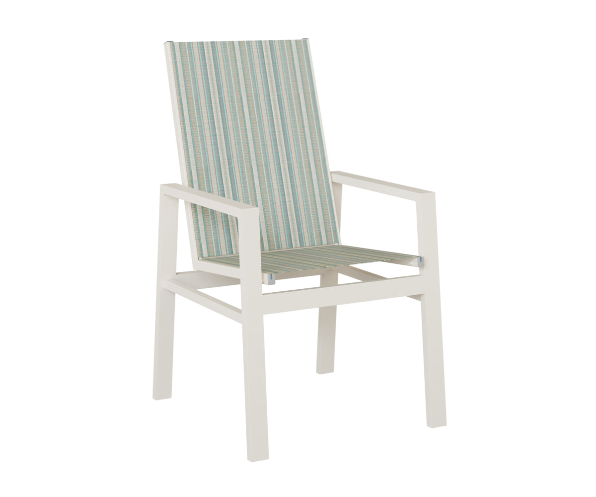 Vida High Back Padded Sling Dining Chair