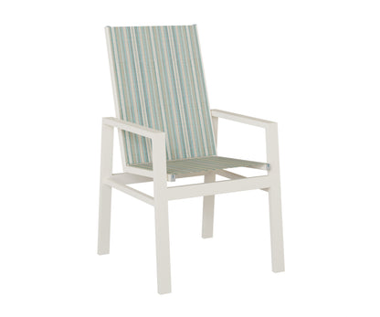 Vida High Back Padded Sling Dining Chair