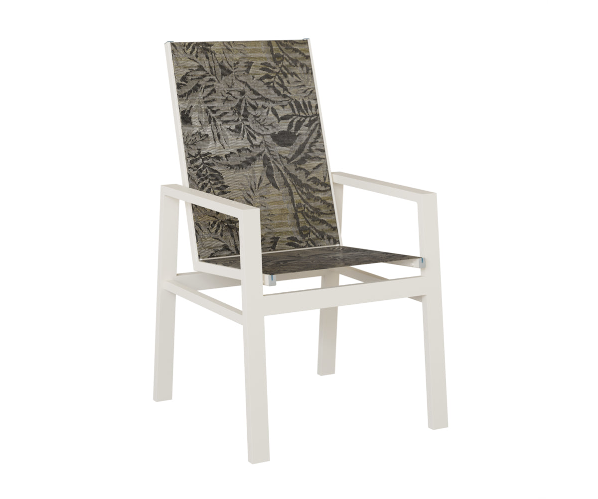 Vida High Back Padded Sling Dining Chair