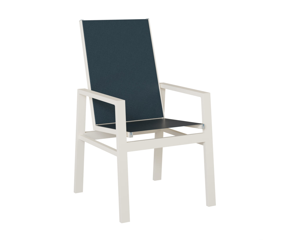Vida High Back Padded Sling Dining Chair