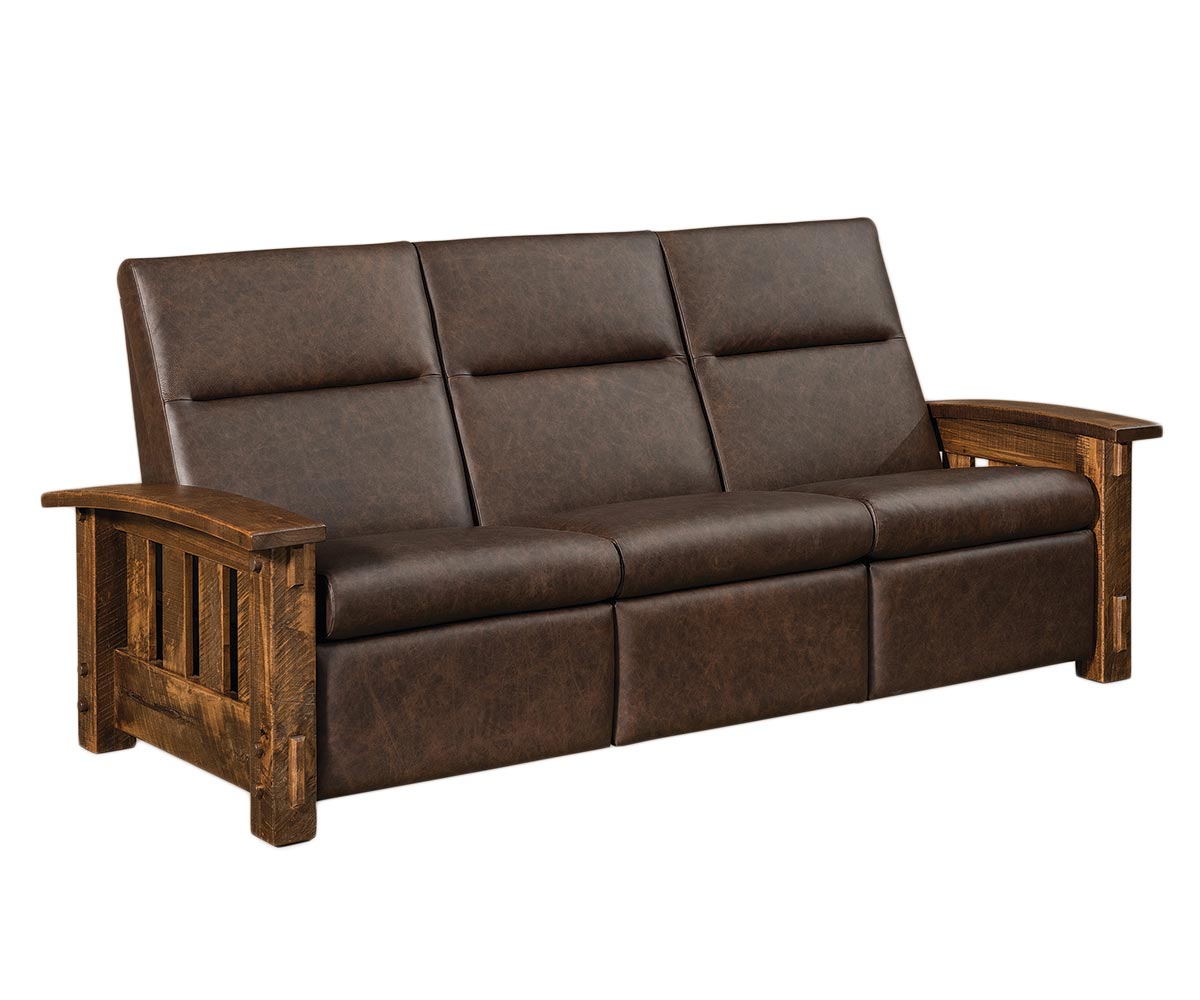 SFC Amish Houston Wall Hugger Sofa Recliner