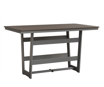 Hudson 40" x 70" Rectangle Table Hammered Top Bar Height