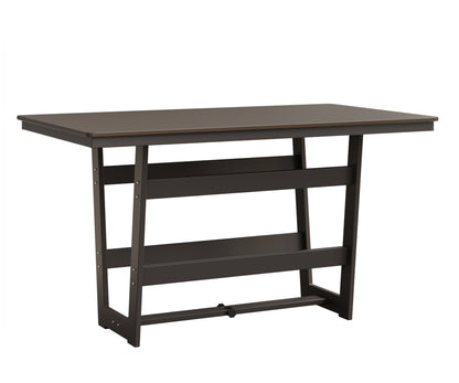Hudson 40" x 70" Rectangle Table Hammered Top Bar Height