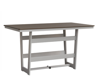 Hudson 40" x 70" Rectangle Table Hammered Top Bar Height